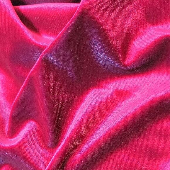 Blue Blush Wine Velvet Dress - Picture 4 of 7